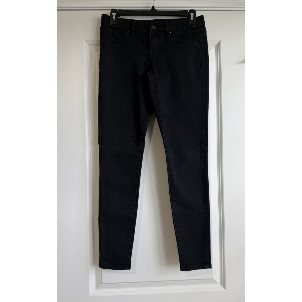 Mossimo Denim Women's Black Mid-Rise Jegging Super Stretch Size 2/26S